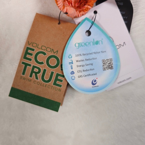 Volcom Orange Patterned Bikini - Picture 7 of 7